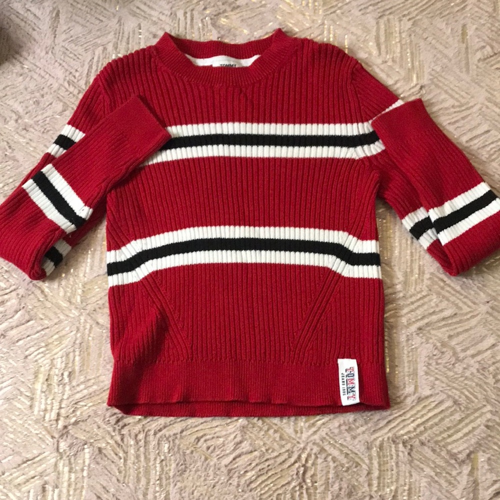 Tommy jeans 1985 red, long sleeve, sweater
